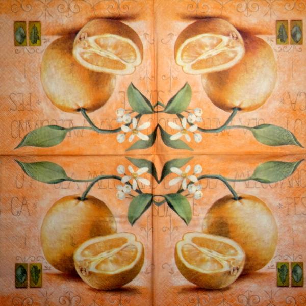 056 Zitronen, Orangen - 3 lagig (orange)